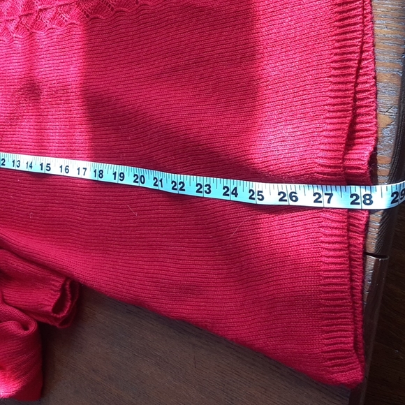 Candies Red Acrylic tunic style sweater - Picture 13 of 13